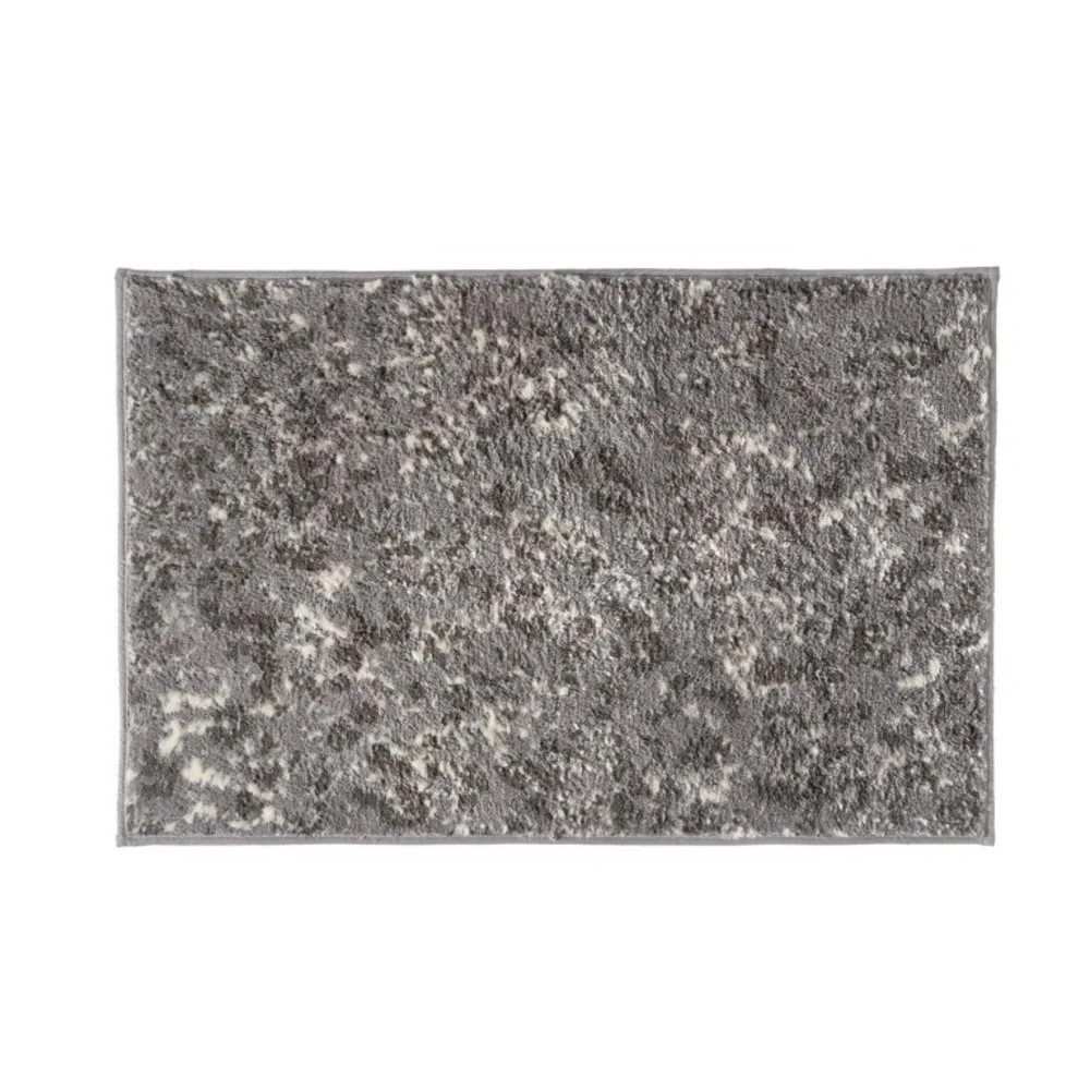 Leopard Print Bath Rug by Sofia Vergara, Gray